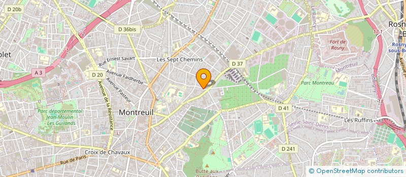 localisation de l'entreprise MAGE RENOVATION à MONTREUIL