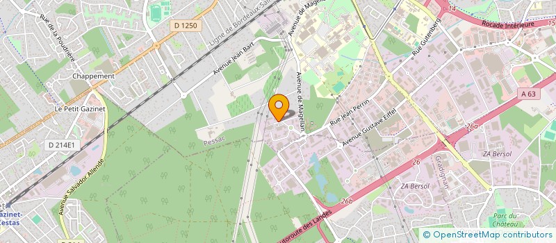 localisation de l'entreprise MAGELLAN  PESSAC