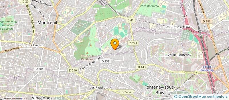 localisation de l'entreprise MAGELLAN  MONTREUIL