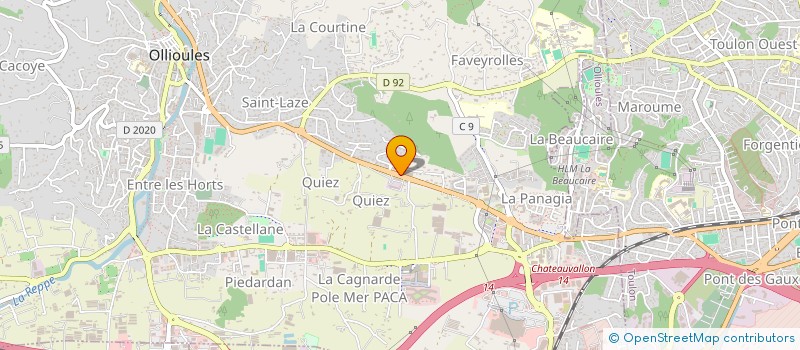 localisation de l'entreprise MAGELLAN à OLLIOULES