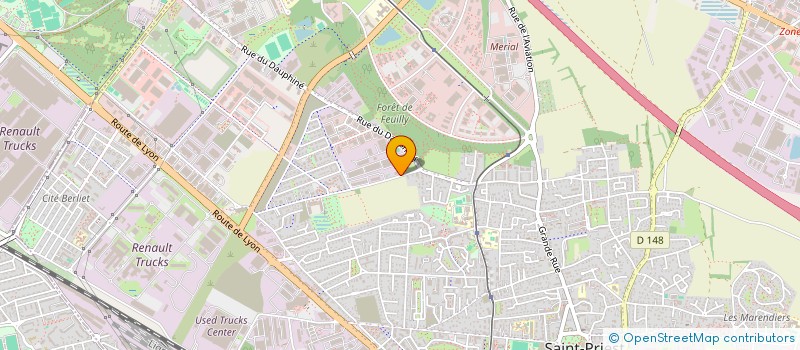 localisation de l'entreprise MAGELLAN HOLDING  SAINT-PRIEST