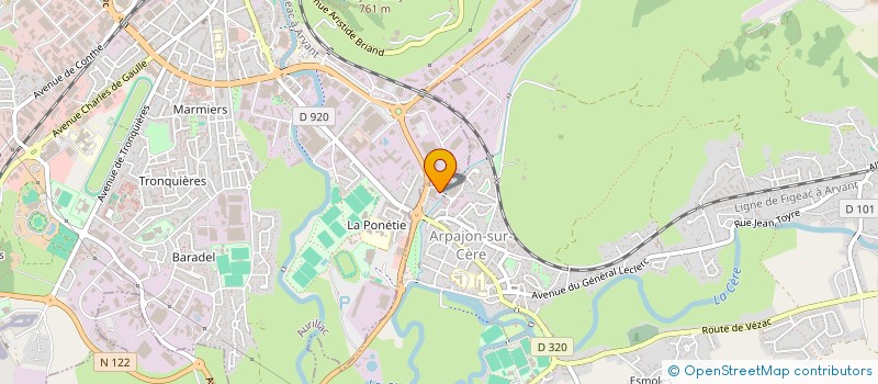 localisation de l'entreprise MAGEMA à ARPAJON-SUR-CERE