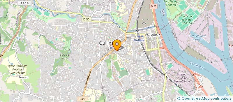 localisation de l'entreprise MAGENTA  OULLINS-PIERRE-BENITE