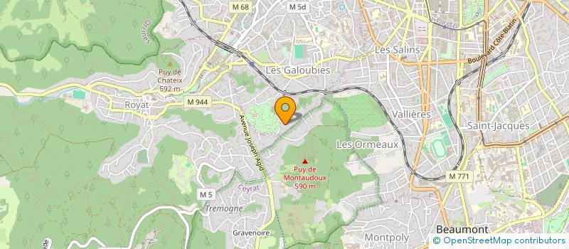 localisation de l'entreprise MAGENTA  CHAMALIERES