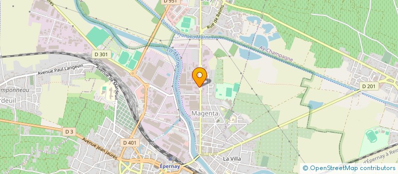 localisation de l'entreprise MAGENTA AUTOMOBILES à MAGENTA