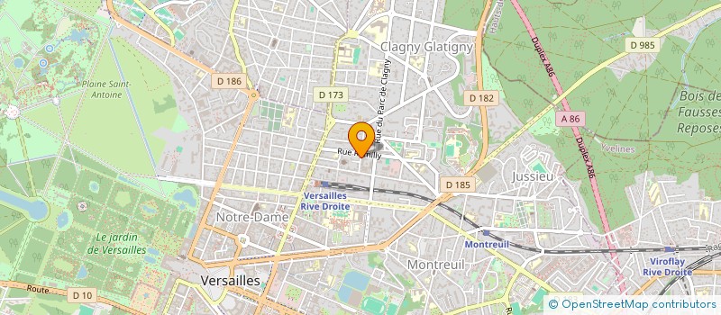 localisation de l'entreprise MAGENTA CONSEIL à VERSAILLES