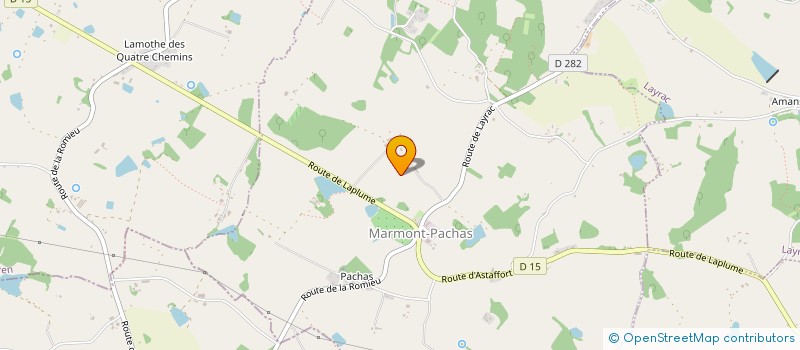 localisation de l'entreprise MAGENTA ENERGIE  ASTAFFORT