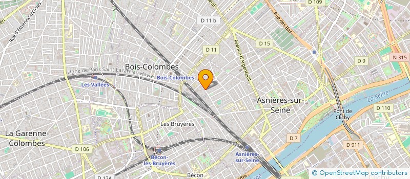 localisation de l'entreprise MAGENTA-INVESTISSEMENTS ET PARTICIPATIONS - M.I.P.  ASNIERES-SUR-SEINE