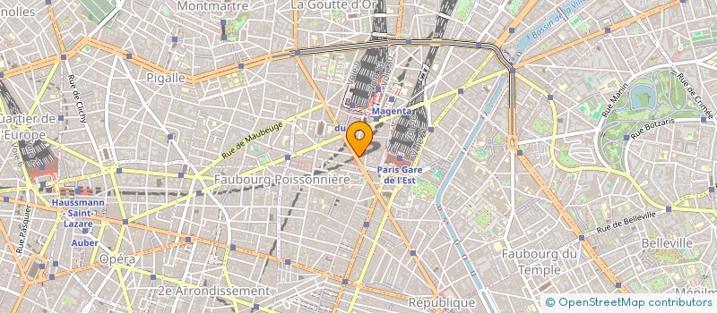 localisation de l'entreprise MAGENTA SOUVENIRS  PARIS