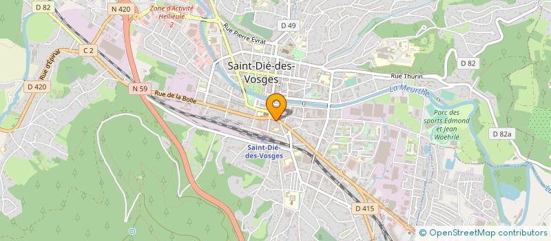 localisation de l'entreprise MAGEQ SA à SAINT-DIE-DES-VOSGES