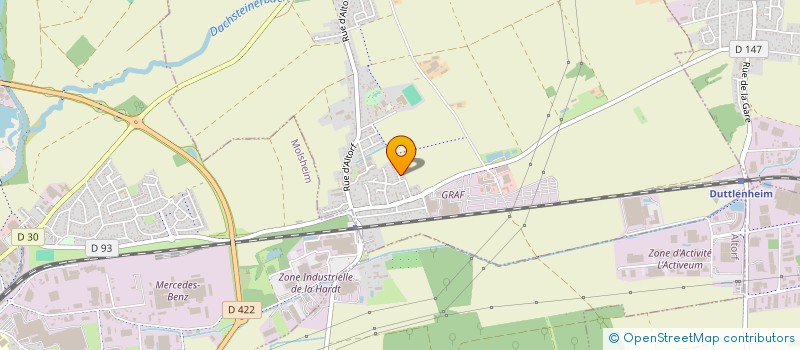 localisation de l'entreprise MAGER TP  ERGERSHEIM