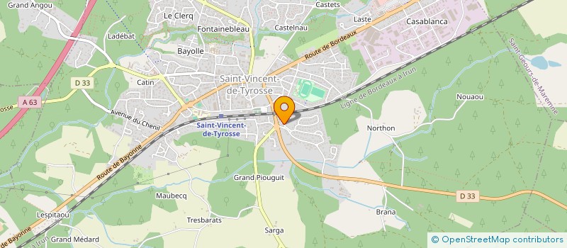 localisation de l'entreprise MAGESTE à SAINT-VINCENT-DE-TYROSSE