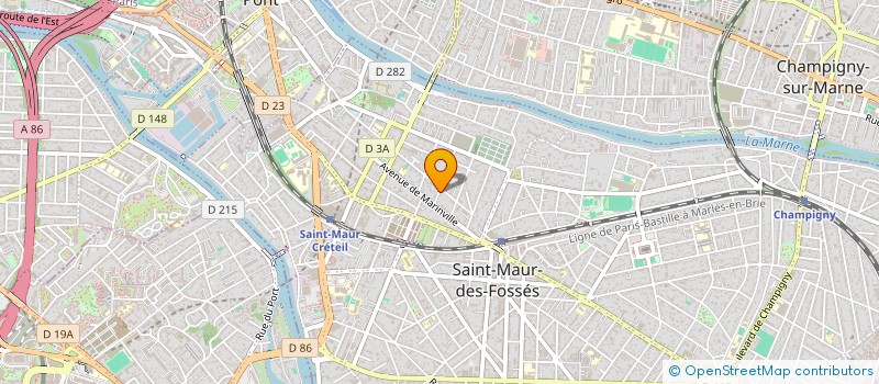 localisation de l'entreprise MAGEV MAGICIENS ENFANTS EPROUVES PAR VIE à SAINT-MAUR-DES-FOSSES