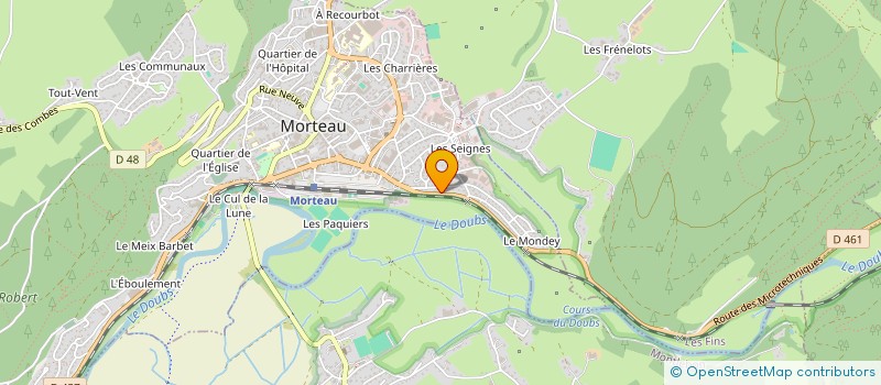 localisation de l'entreprise MAGFA  MORTEAU