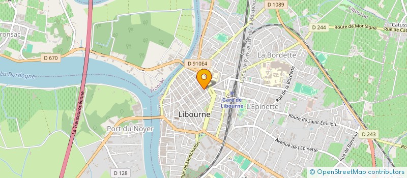 localisation de l'entreprise MAGG INTERNATIONAL à LIBOURNE