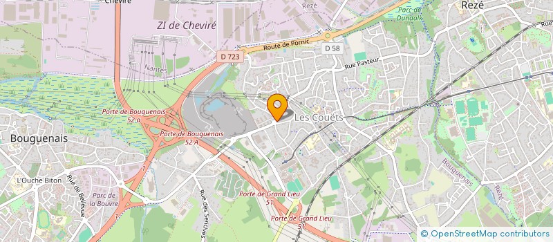 localisation de l'entreprise MAGH INDUSTRIE à BOUGUENAIS