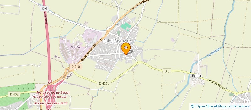 localisation de l'entreprise MAGHI à SAINT-BEAUZIRE