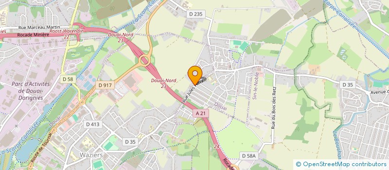 localisation de l'entreprise MAGHNIA  WAZIERS