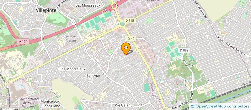 localisation de l'entreprise MAGHNIA IMMO à VILLEPINTE
