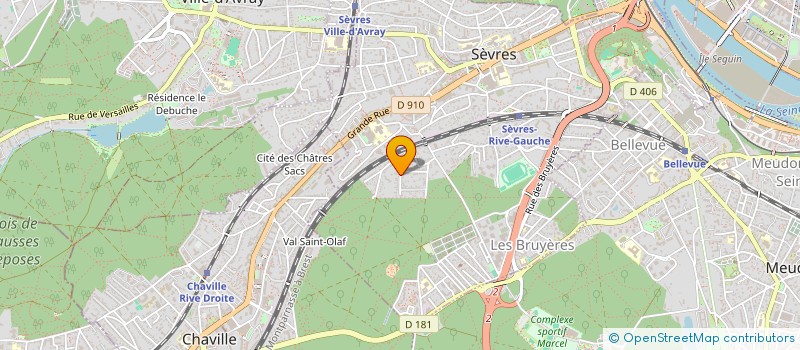 localisation de l'entreprise MAGI à SEVRES