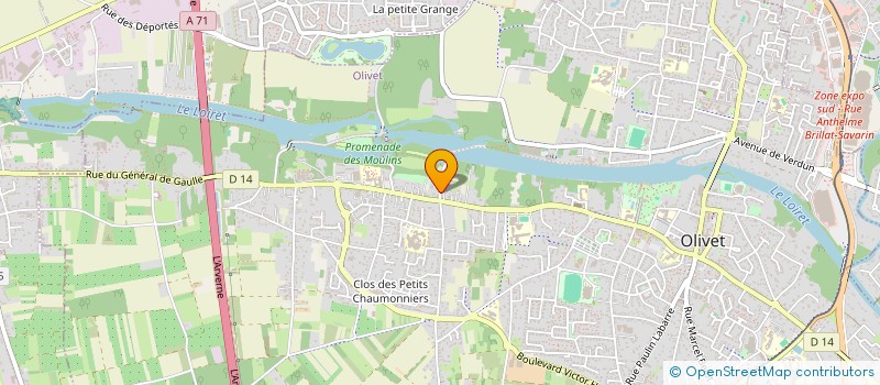 localisation de l'entreprise MAGI à OLIVET