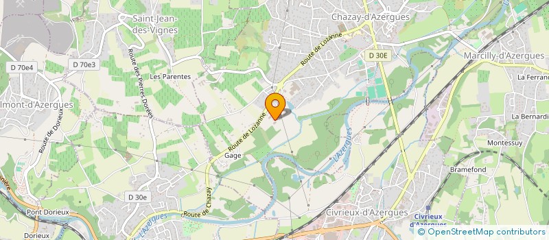 localisation de l'entreprise MAGI  CHAZAY-D'AZERGUES