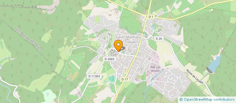 localisation de l'entreprise MAGI  SAINT-MATHIEU-DE-TREVIERS