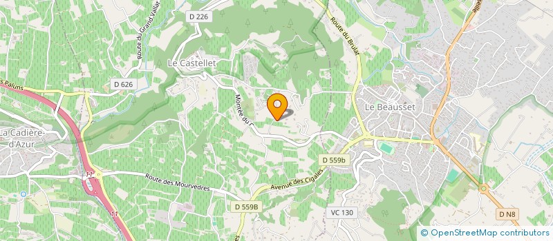 localisation de l'entreprise MAGI CASTELLANE  LE CASTELLET