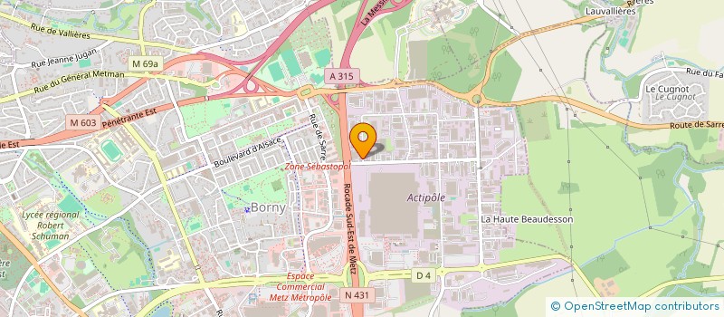 localisation de l'entreprise MAGIC à METZ