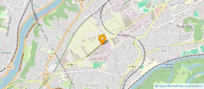 localisation de l'entreprise MAGIC(CONSTR.INDUSTR.VEHICULES MAGASINS)  CALUIRE-ET-CUIRE