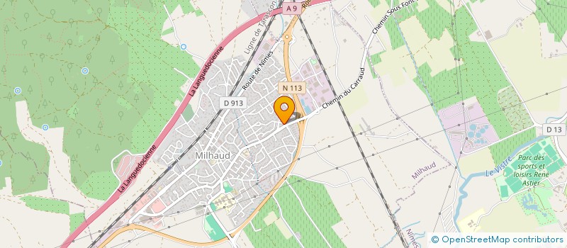 localisation de l'entreprise MAGIC DRAKKARS PRODUCTION  MILHAUD