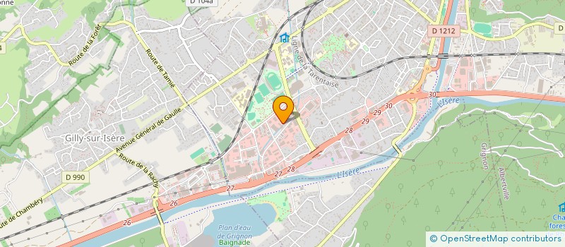 localisation de l'entreprise MAGIC FITNESS à ALBERTVILLE