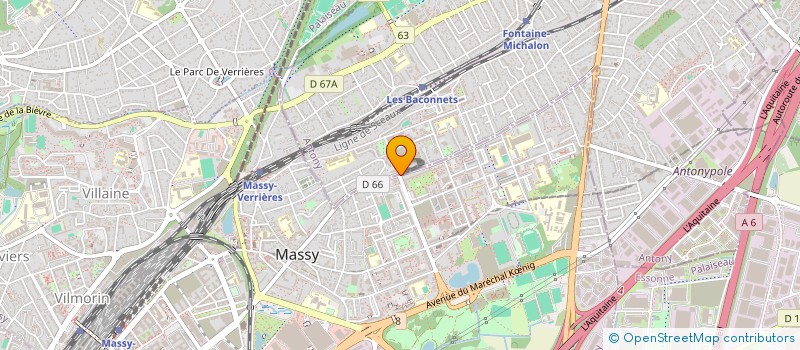localisation de l'entreprise MAGIC FITNESS  MASSY