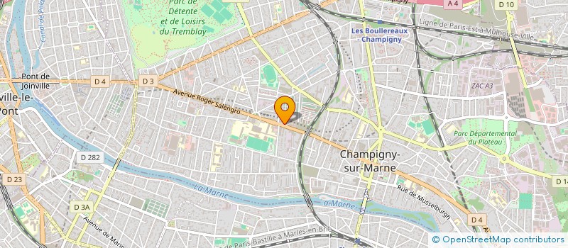 localisation de l'entreprise MAGIC'HAIR à CHAMPIGNY-SUR-MARNE