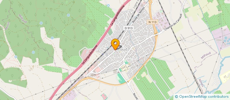 localisation de l'entreprise MAGIC'HALL  MILHAUD