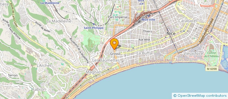 localisation de l'entreprise MAGIC INVEST à NICE