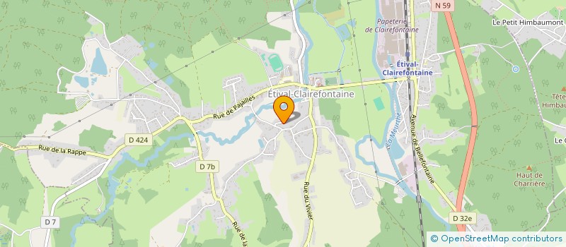 localisation de l'entreprise MAGIC MISS  ETIVAL-CLAIREFONTAINE