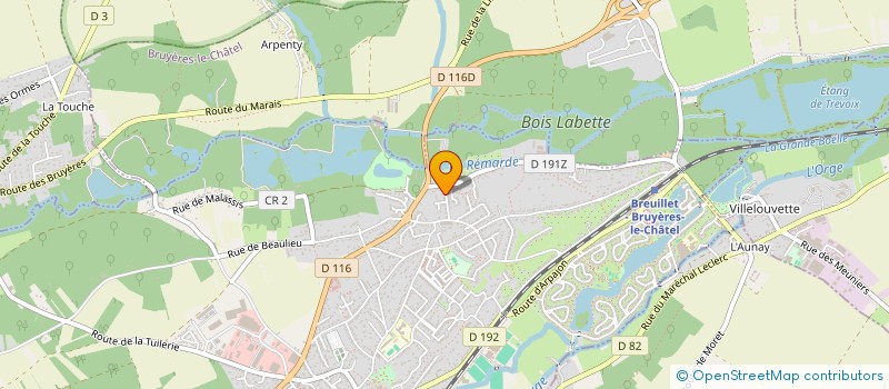 localisation de l'entreprise MAGIC ODYSSEY à BREUILLET