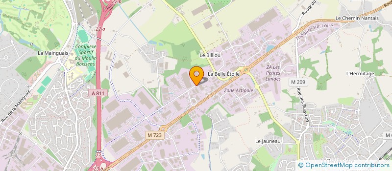 localisation de l'entreprise MAGIC PAYSAGES à CARQUEFOU