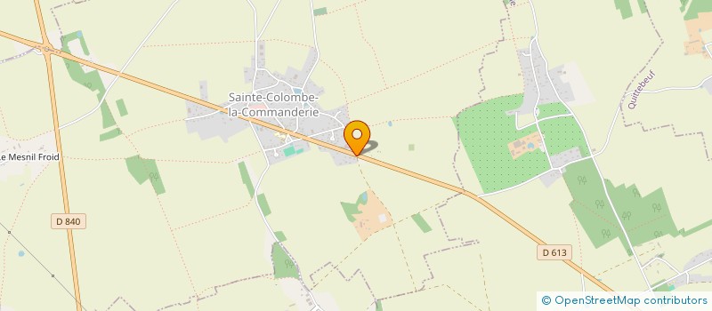 localisation de l'entreprise MAGIC'PISCINES  SAINTE-COLOMBE-LA-COMMANDERIE