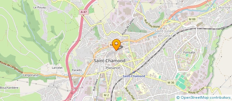 localisation de l'entreprise MAGIC STAR  SAINT-CHAMOND