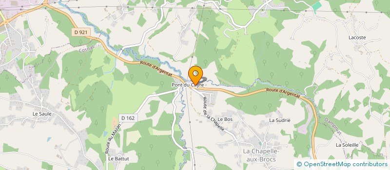 localisation de l'entreprise MAGIC STARS 19  LA CHAPELLE-AUX-BROCS