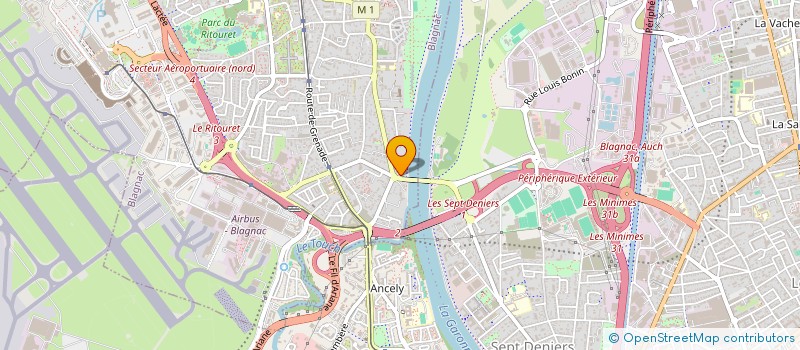 localisation de l'entreprise MAGICA à BLAGNAC