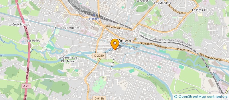 localisation de l'entreprise MAGICDENT  VIERZON