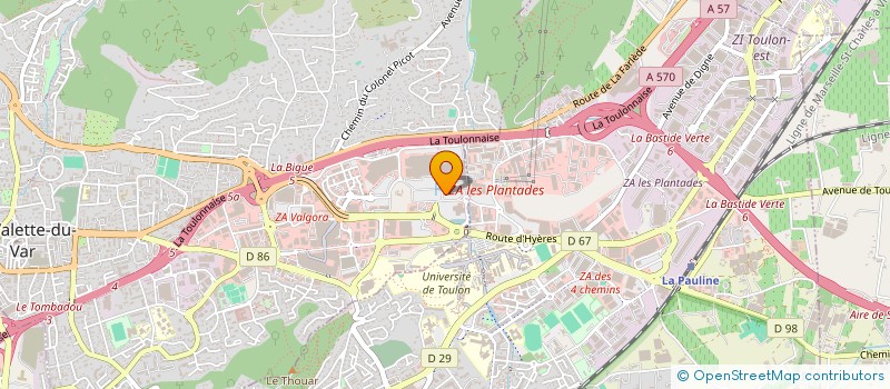localisation de l'entreprise MAGICOM à LA VALETTE-DU-VAR