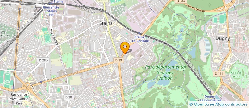 localisation de l'entreprise MAGICOM  STAINS