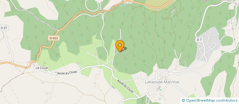 localisation de l'entreprise MAGIE DE LA DANSE  LABASTIDE-MARNHAC