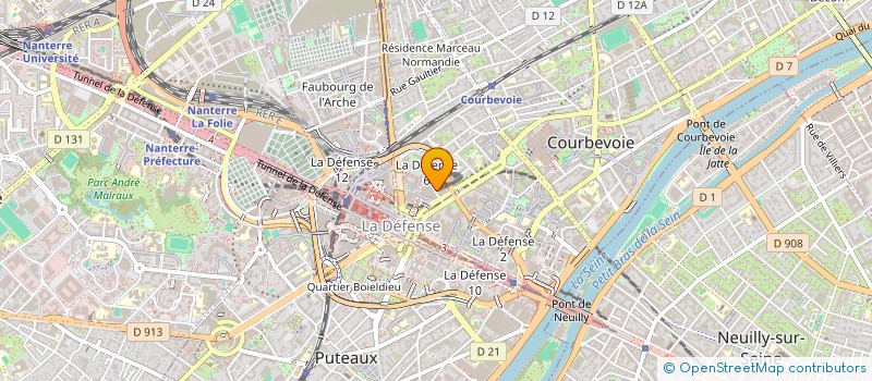 localisation de l'entreprise MAGIE DE PARIS à COURBEVOIE