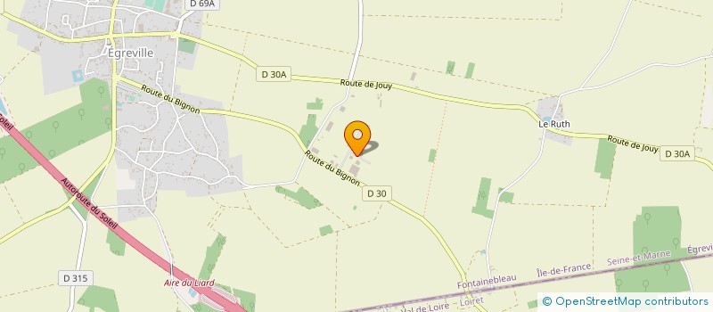 localisation de l'entreprise MAGIE VERTE  EGREVILLE