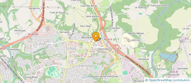 localisation de l'entreprise MAGIEX  QUIMPER